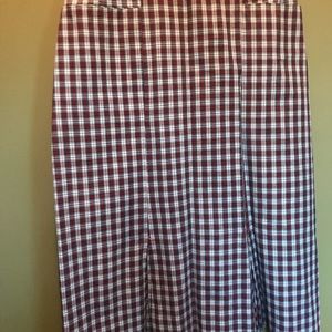 Vintage 1940s plaid skirt